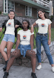 Paradise Surfing (Not in Winnipeg)" 100% Cotton T-Shirt