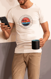 Paradise Surfing (Not in Winnipeg)" 100% Cotton T-Shirt